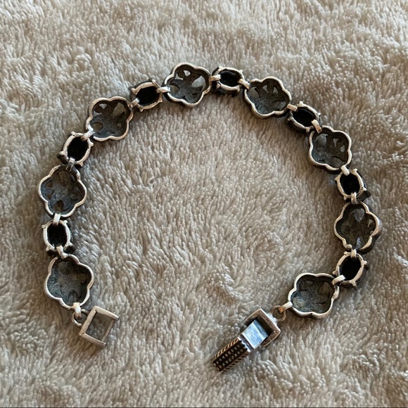 Silver bracelet with zircons - Picture 5 of 7